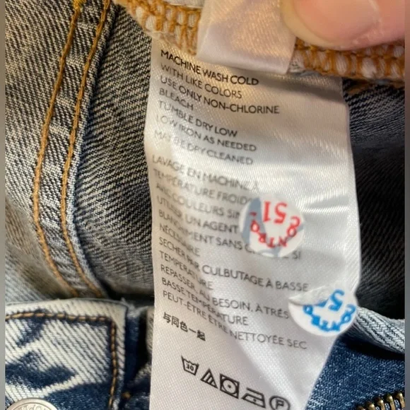 NWT We The Free My Own Lane Jeans Size 28 In Indigo Straight Leg Denim - Picture 10 of 11